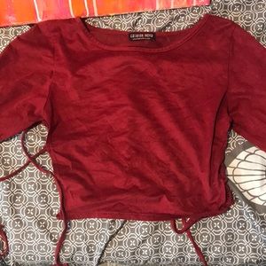 Long sleeve crop top